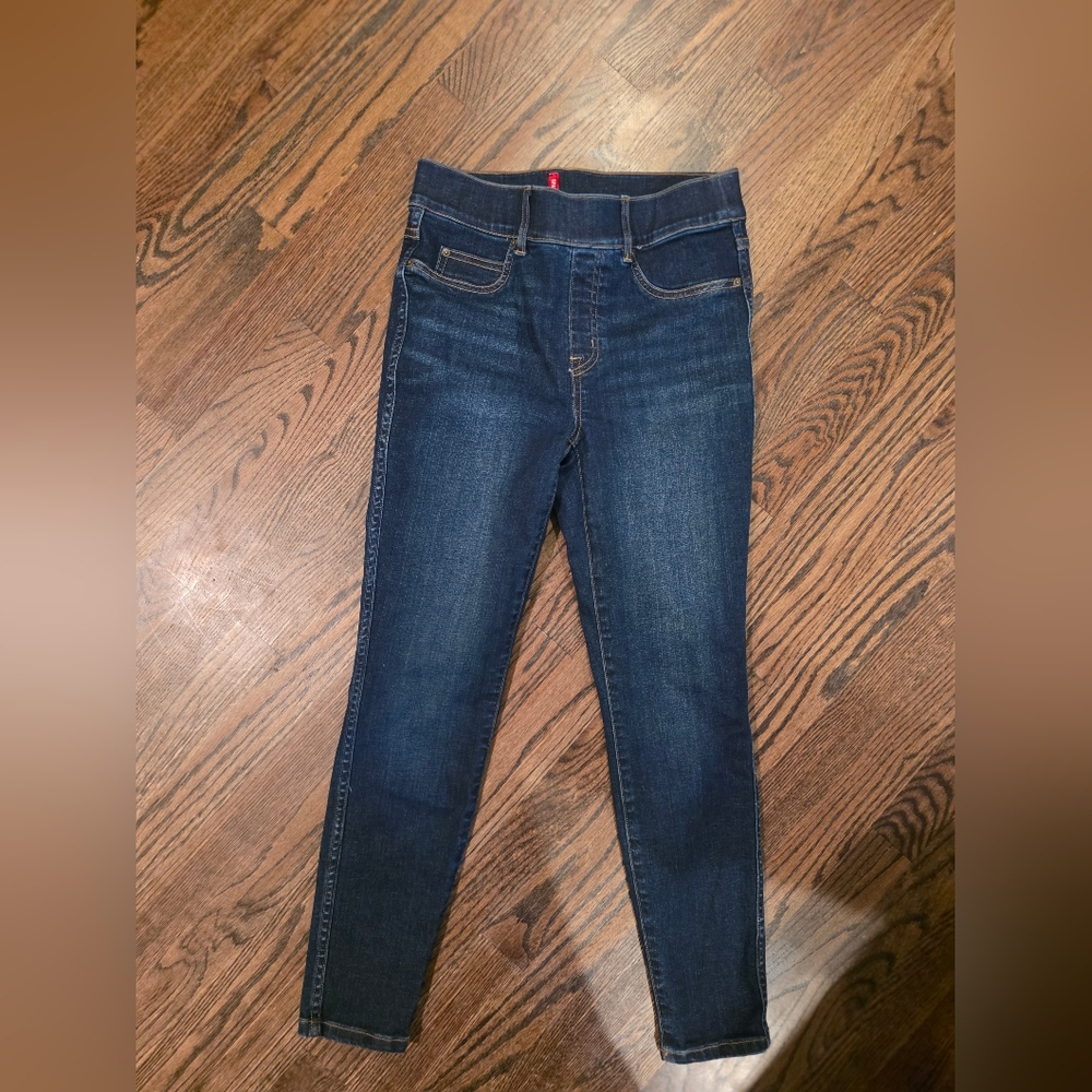 Spanx Women's Denim Pull Up Blue Jeans Size Small